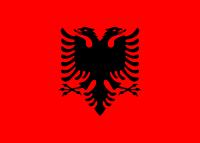 La imagen tiene un atributo ALT vacío; su nombre de archivo es 200px-flag_of_albania.svg_.png